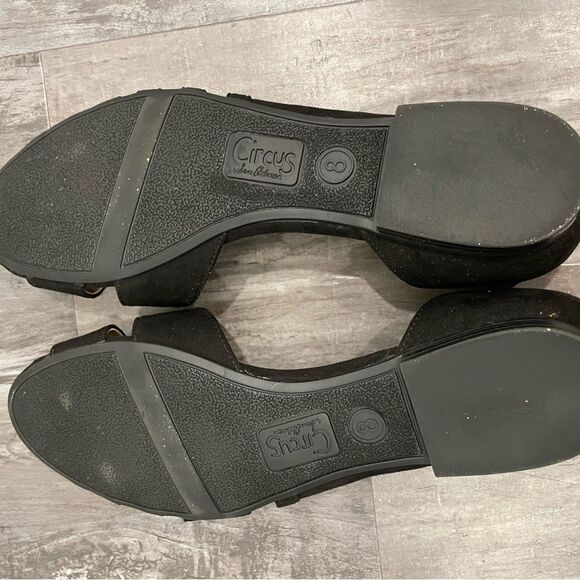 Size 8 Circus by Sam Edelman Black Women's Sandals, open toed, like new - Picture 7 of 9